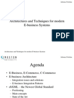 Architectures and Techniques For Modern E-Business Systems