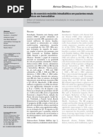 Efeito Do Exercicio Resistido Intradialitico Em Pacientes Renais