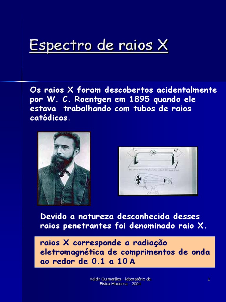Espectro de Raios X e sua Produção | PDF | Raio X | Elétron