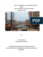 Impacts of Traffic On Commercial Activities in Urban Areas A Case of Kampala City in Uganda by Planner. YAWEH SAMUEL KABANDA