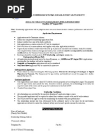 Scholarship Application 2014 15