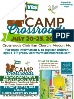 Camp Crossroads VBS Program