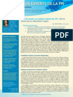 1) L'art de parler au patient atteint de FPI : dire la verite tout en alimentant l'espoir ET 2) Predicteurs de la mortalite et de la progression de la maladie dans les MPI associee a la sclerodermie : Une revue systematique 