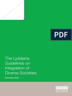 The Ljubljana Guidelines On Integration of Diverse Societies