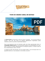 Tour du Grand Canal en bateau