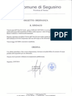 Documento -Ordinanza Divieto Temporaneo All Uso Di Acqua Potabile a Milies