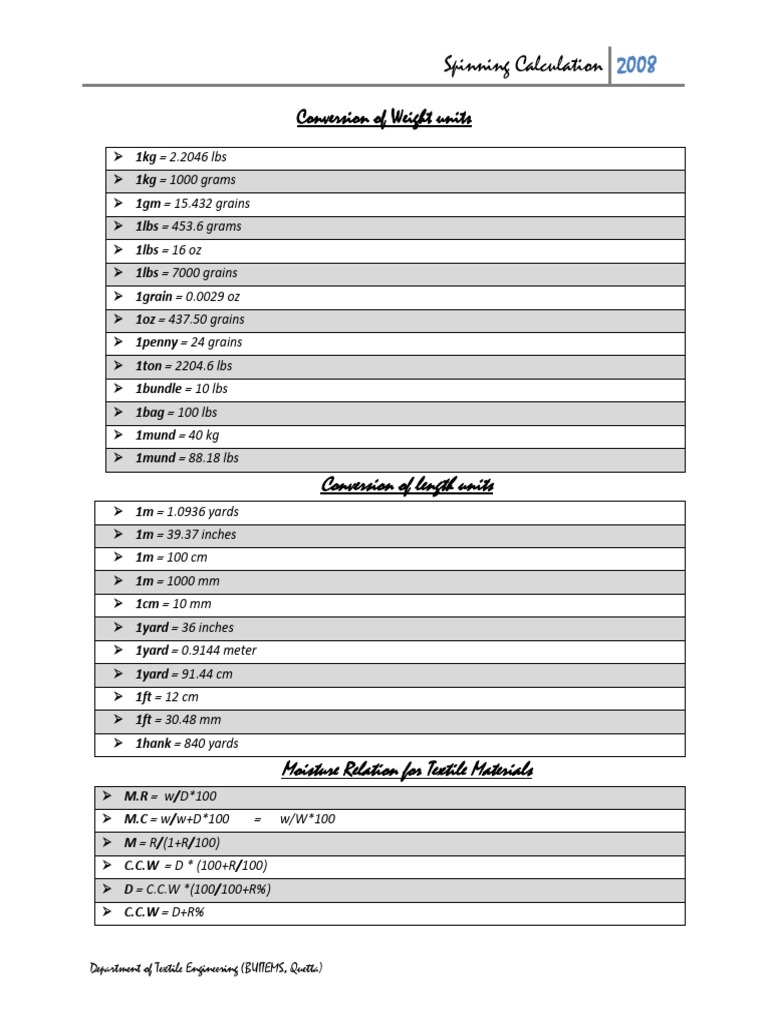 Spinning Calculation PDF Physical Quantities Nature