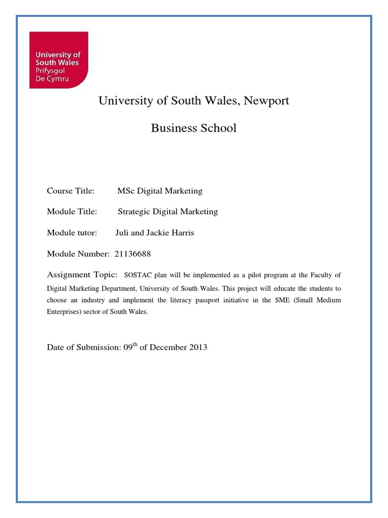 SOSTAC Digital Marketing Plan for SMEs | PDF | Search Engine Marketing ...