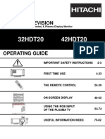 Hitachi Plasmatv 32 42htd20v2 Manual
