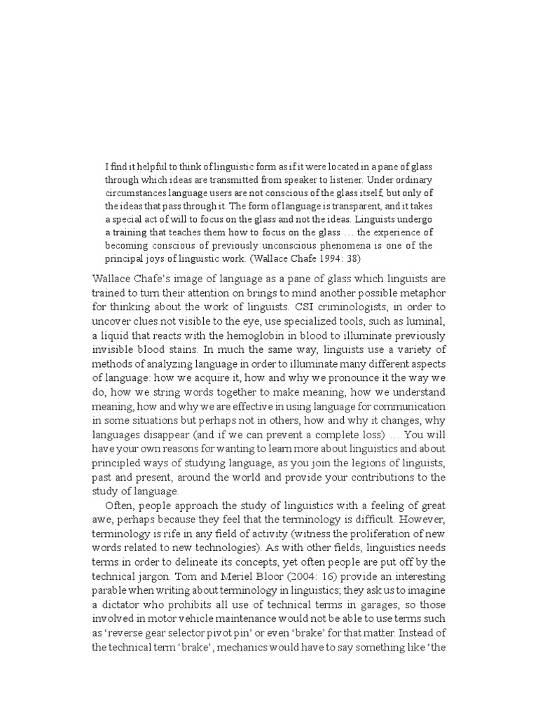 Introduction to Linguistics and Language | PDF | Language Arts ...