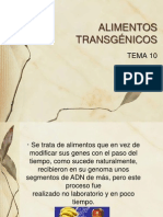 Tema 10 Alimentos Transgxnicos