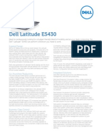 Dell Latitude E5430 Datasheet