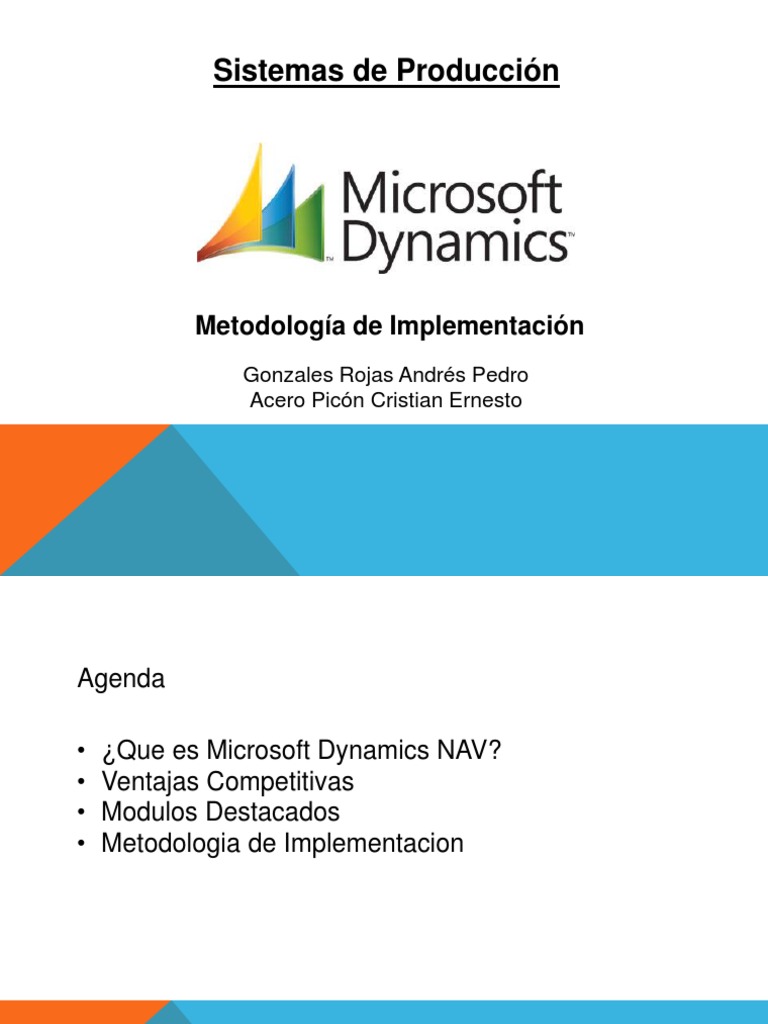 Ventajas y Módulos de Dynamics NAV | PDF | Microsoft | Software