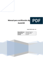 Manual Para Certificación Digital en AutoCAD