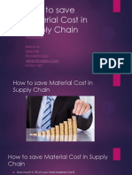 How To Save Material Cost in Supply Chain