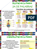 Cartel Familia de Palabras