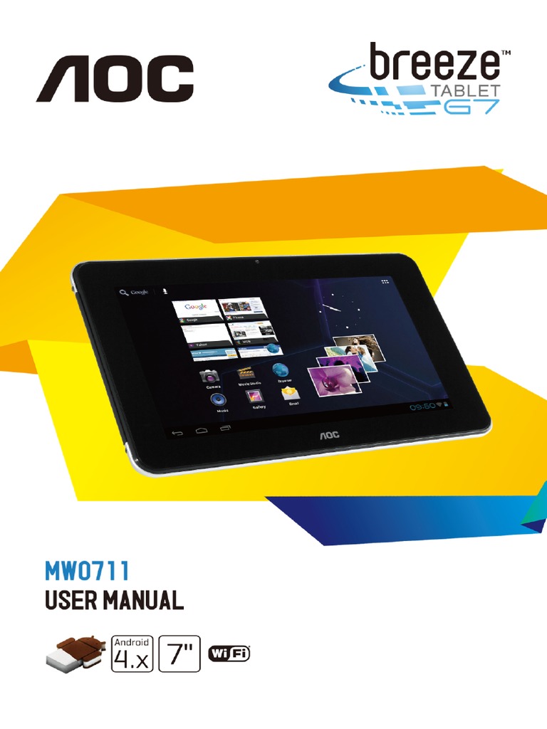 Aoc Mw0711 Tablet Manual Del Usuario V2 0 Pdf Direccion Ip Usb