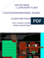 3403-PE NKNK 230 Kt/Y - Lldpe/Hdpe Plant Location:Nizhnekamsk, Russia. Client:Neftekhim