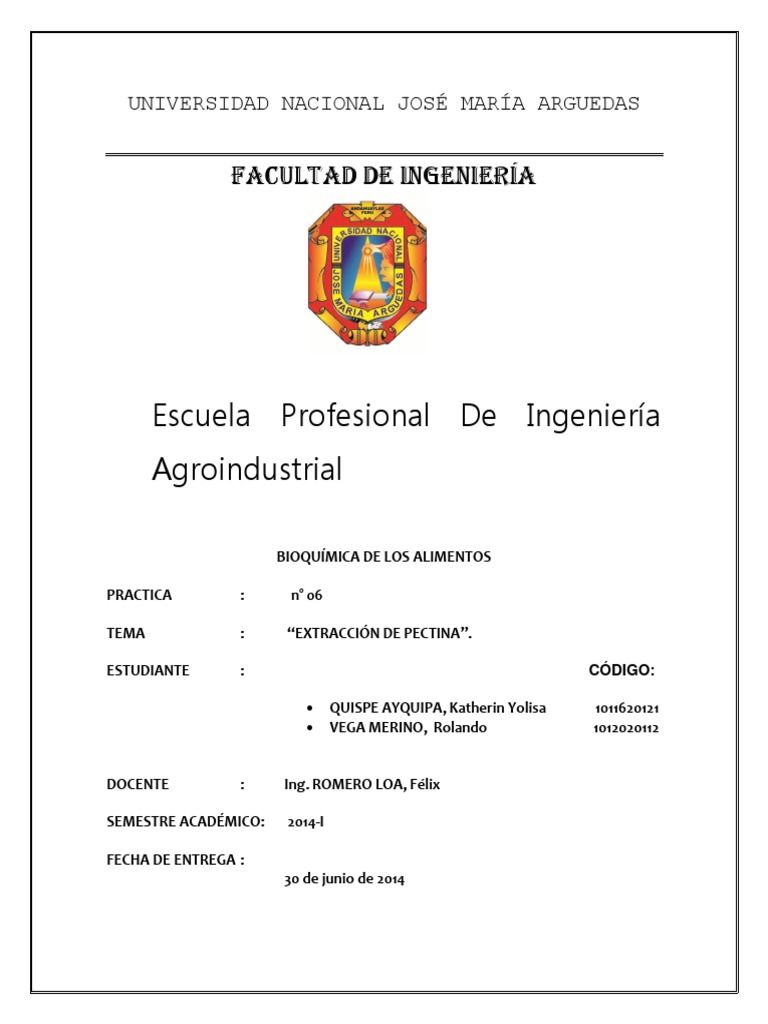 006 Extraccion de Pectina Bioquimica PDF