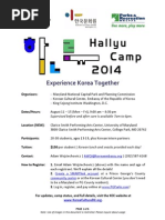 Download Hallyu Camp 2014 - Course Outline v10 by Korean Cultural Center DC SN235124407 doc pdf