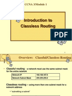 Introduction To Classless Routing: CCNA 3/module 1