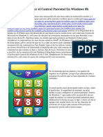 Cómo Configurar el Control Parental En Windows 8h