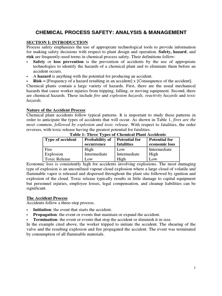 Chemical Process Safety Guide | PDF | Risk | Pressure