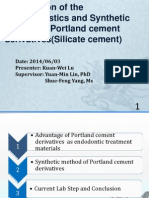Introduction of The Characteristics and Synthetic Method of Portland Cement Derivatives (Silicate Cement)