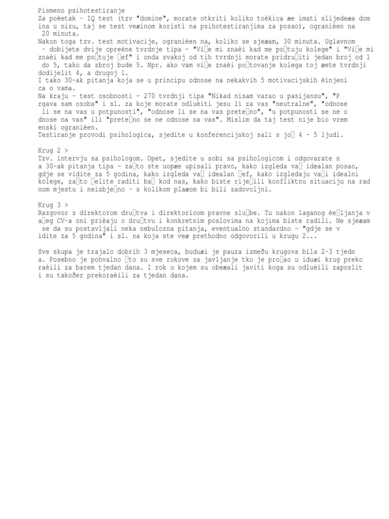 Psihologijsko Testiranje | PDF