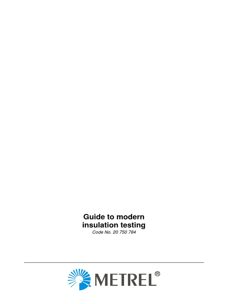 Guide To Modern Insulation Testing | PDF | Capacitor | Insulator ...