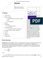 Fick's Laws of Diffusion