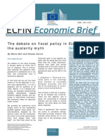 The Debate On Fiscal Policy in Europe: Beyond The Austerity Myth