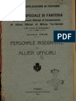 2° Corso Speciale Di Fanteria, Allievi Aspiranti Ufficiali Di Complemento Ed Allievi Ufficiali Di Milizia Territoriale (9° Corso D'istruzione) - Anno 1918 - Personale Insegnante Ed Allievi Ufficiali