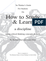 How To Study and Learn A Discipline