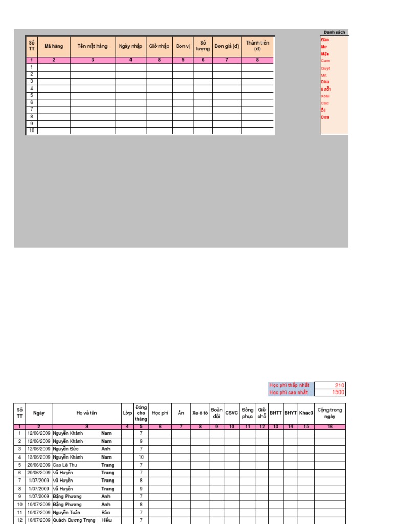 Excel - Data Validation Sample | PDF