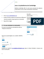 Guia de Acceso A La Plataforma Cambridge para Estudiantes de Touchstone ...