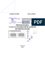 Programarea Calculatoarelor Si Limbaje de Programare