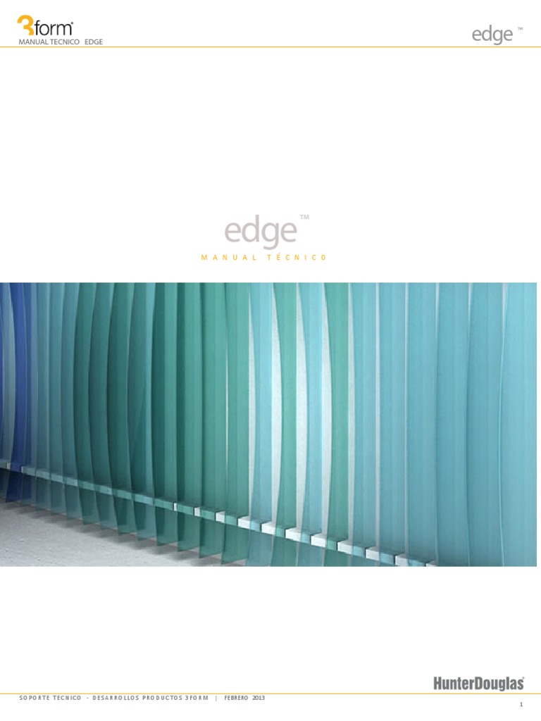 Manual Técnico de Instalación Edge 3form | PDF | Solvente | Detergente