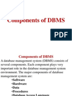 Ponents of DBMS