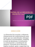 Control de La Ejecución Del Proyecto