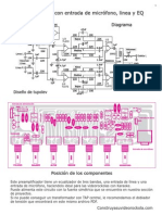 Preamplificador Con Entrada de Micrófono, Linea y EQ