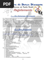 REGULAMENTO 4ª Mostra de Dança Diocesana 2013