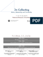 On Collecting, Conference Programme