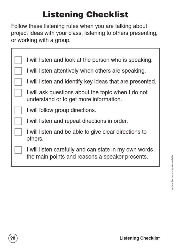 Listeningcheck | PDF