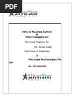 Vehicle Tracking System & Fleet Management Purchase Proposal For Mr.