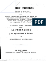 La Union Federal de Peru y Bolivia. (1880)