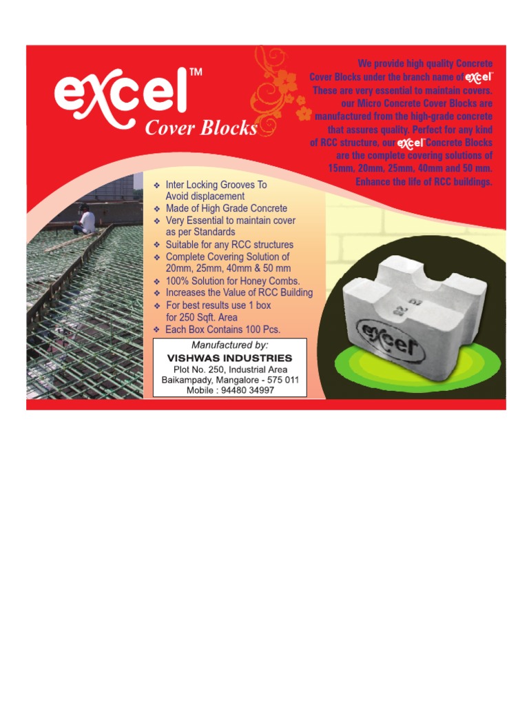 Concrete Covering Blocks | PDF