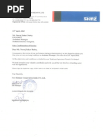 Appointment Letter