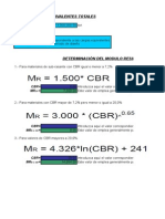 Tablas de Calculo de Base (Pavimento)