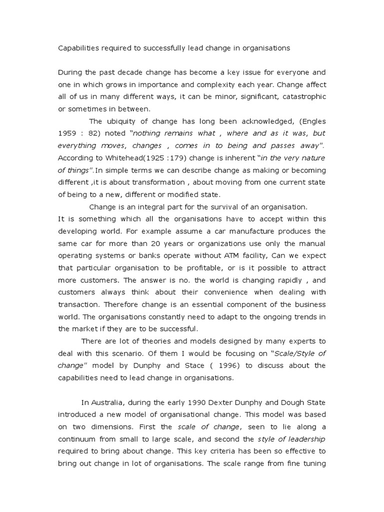 Assignment Innovation | PDF | Strategic Management | Change Management